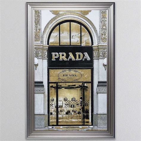 large framed store entrance print prada|Prada Store Front Canvas Wall Art by So Loretta.